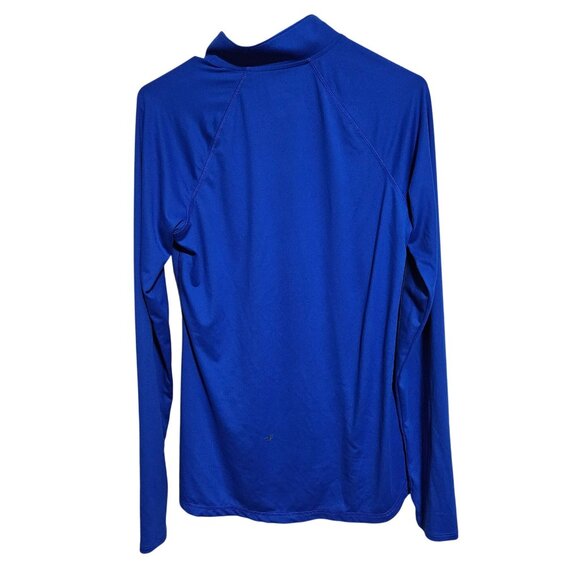 Old Navy Active Blue Top Womens Size Medium Go Dry Semi Fitted Long Sleeve - Picture 2 of 4